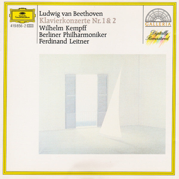 Beethoven*, Wilhelm Kempff, Ferdinand Leitner, Berliner Philharmoniker - Klavierkonzerte Nos. 1 & 2 - Beethoven, Berliner Philharmoniker, Wilhelm Kempff, Ferdinand Leitner - CD