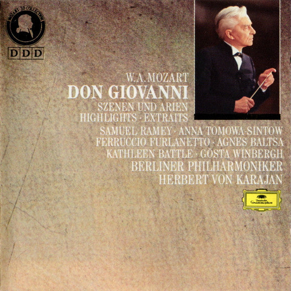 W.A.Mozart* / Berliner Philharmoniker, Herbert von Karajan - Don Giovanni Szennen Und Arien - Herbert Von Karajan, Berliner Philharmoniker, W.A.Mozart - CD