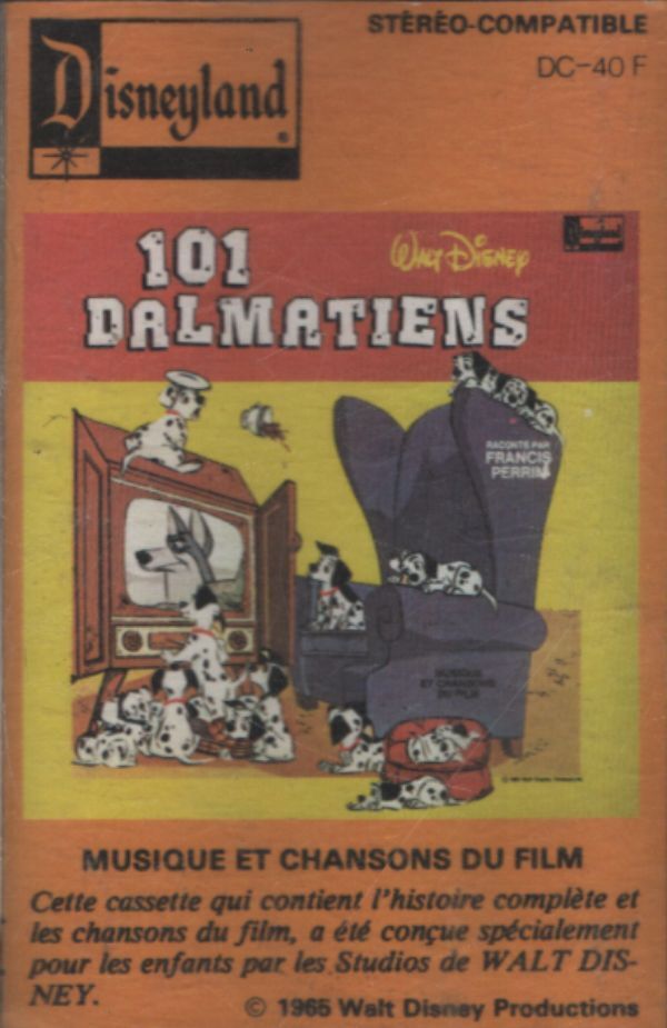 Disneyland - Les 101 dalmatiens - Francis Perrin - Cassette
