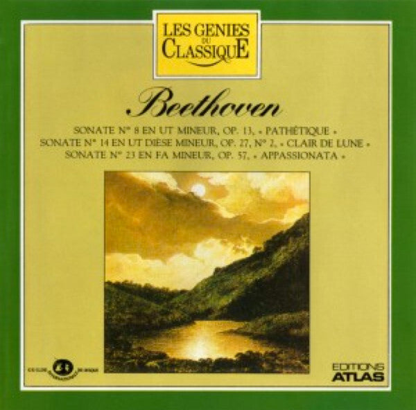 Beethoven - Sonates n° 8 pathétique · n° 14 clair de lune · n° 23 appassionato - Beethoven - CD