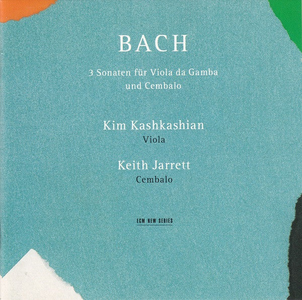 Bach - 3 sonaten für viola da gamba und cembalo - Bach, Keith Jarrett - CD