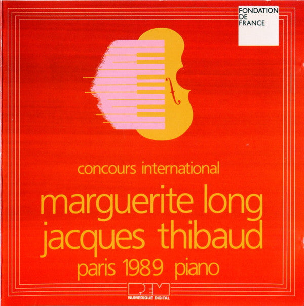 Jeffrey Biegel, Brian Ganz - Concours international marguerite long - Jacques thibaud | paris 1989 piano - Jeffrey Biegel, Brian Ganz - CD