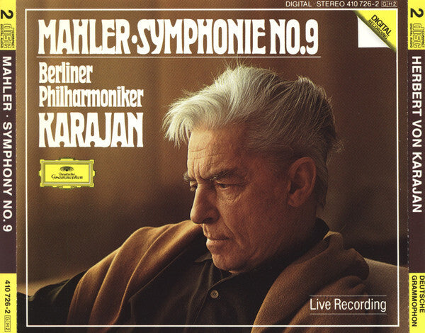Mahler Berliner Philharmoniker - Symphonie no. 9 (2 CD) - Karajan, Mahler Berliner Philharmoniker - CD