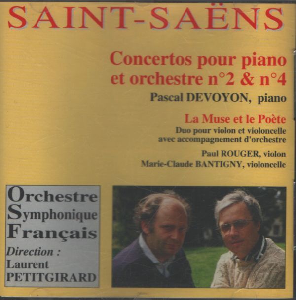 Pascal Devoyon, Saint-Saëns - Concertos pour piano et orchestre n°2 et n°4 - Saint-Saëns, Pascal Devoyon - CD