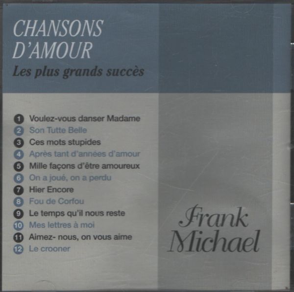 Frank Michael - Chansons d'amour - Frank Michael - CD