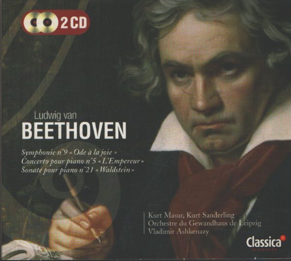 Beethoven - Symphonie n°9, concerto pour piano n°5, sonate pour piano n°21, ... (2 CD) - Beethoven - CD