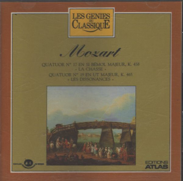 Les génies du classique I 24 : Mozart - Quatuor n°17 K458 / Quatuor n°19 K465 - Mozart - CD