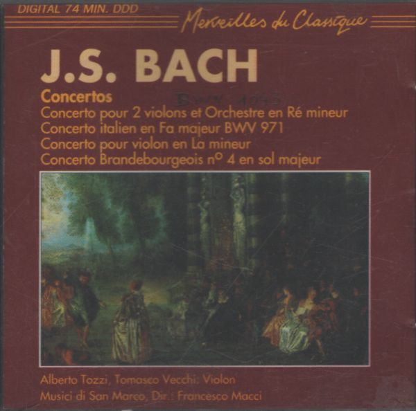 Merveilles du classique : Bach - Concertos - Bach - CD
