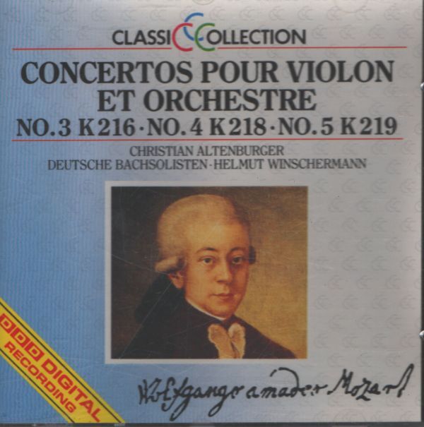 Classic Collection Vol 23 : Mozart - Concertos pour violon et orchestre n°3, 4 et 5 - Mozart - CD