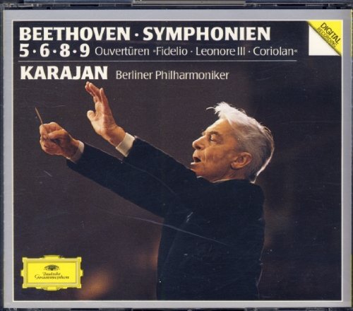 Beethoven Symphonien 5 6 8 9 - Karajan - Berliner philharmoniker (3 CD) - Ludwig van Beethoven, Karajan - CD