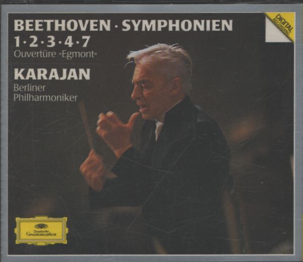 Beethoven Symphonien 1, 2, 3, 4, 7 - Karajan - Berliner philharmoniker (3 CD) - Beethoven, Karajan - CD
