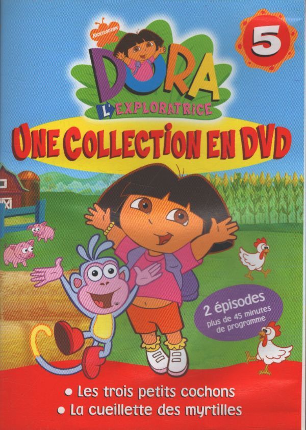 Dora l'exploratrice vol 5 : Les trois petits cochons / La cueillette des myrtilles - XXX - DVD