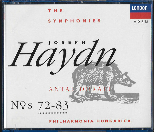 Joseph Haydn - Antal Dorati, Philharmonia Hungarica - The Symphonies, Nos. 72-83 - Joseph Haydn - CD