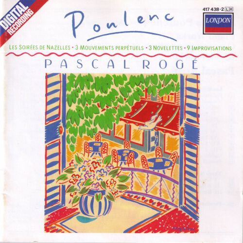 Poulenc* - Pascal Rogé - Piano Works: Les Soirées De Nazelles / 3 Mouvements Perpétuels / 3 Novelettes / 9 Improvisations - Poulenc - CD
