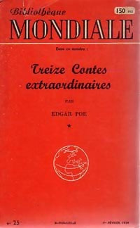 Treize contes extraordinaires - Edgar Allan Poe -  Bibliothèque Mondiale - Livre