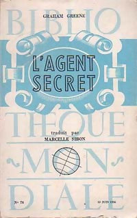 L'agent secret - Graham Greene -  Bibliothèque Mondiale - Livre