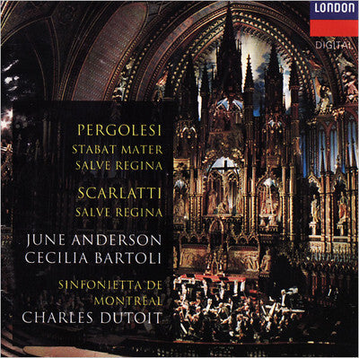 Pergolesi* / Scarlatti*, June Anderson, Cecilia Bartoli, Sinfonietta De Montréal, Charles Dutoit - Stabat Mater / Salve Regina - Cecilia Bartoli, Scarlatti, Pergolesi, Charles Dutoit, June Anderson, Sinfonietta De Montréal - CD