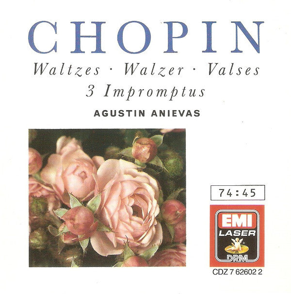 Frédéric Chopin, Agustin Anievas - Waltzes / 3 Impromptus - Frédéric Chopin, Agustin Anievas - CD