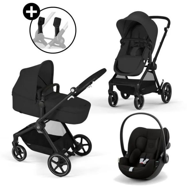 Poussette Cybex Trio Eos Plus + Cloud G : Poussette Convertible + Siege Auto Naissance Allongeable -  - Divers