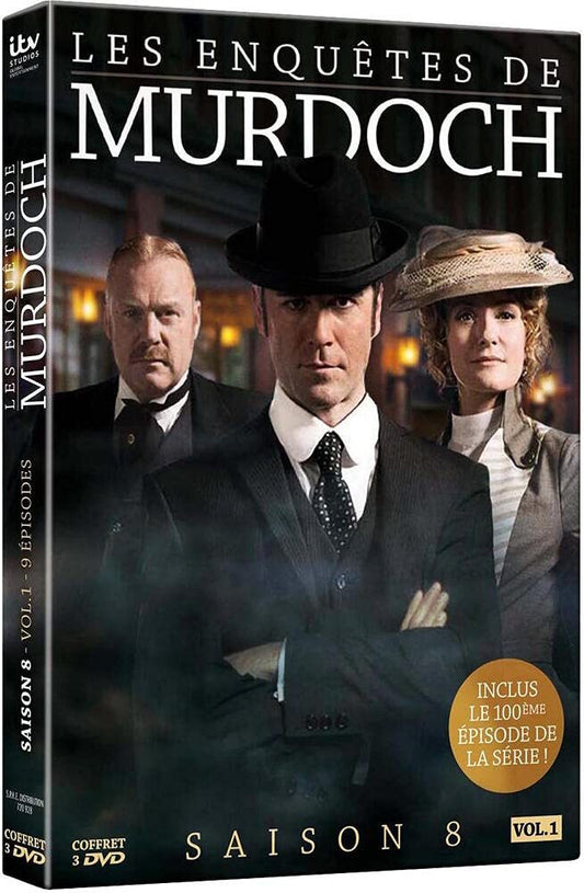 (Elephant Films) Edition officielle française - Les Enquêtes de Murdoch - Saison 8 - Vol. 1 - Coffret 3 DVD - Deborah Chow, Laurie Lynd, Cal Coons, Yannick Bisson, Sudz Sutherland - DVD