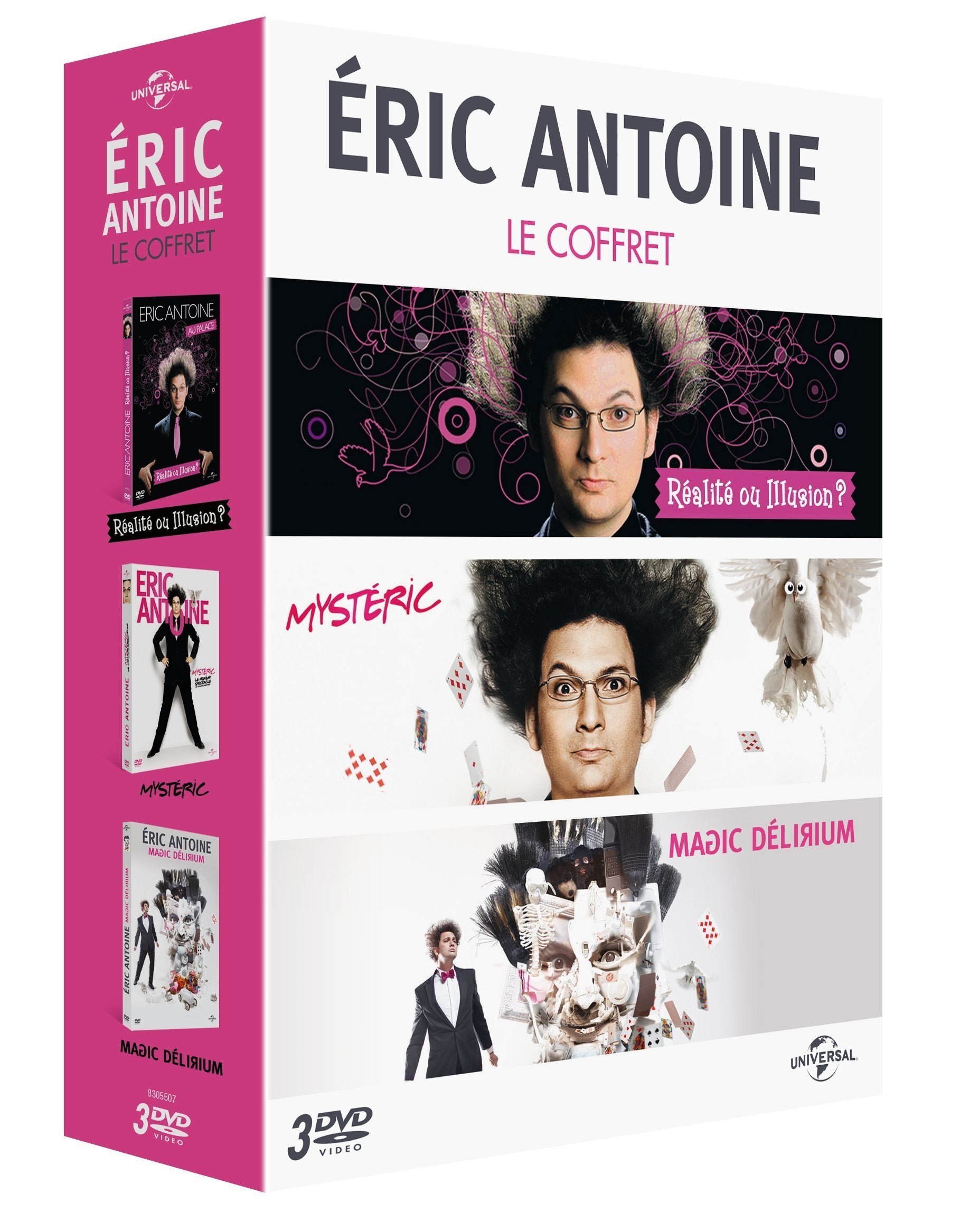 Éric Antoine, le coffret : Magic Déirium + Mystéric + Réalité ou illusion ? - Emmanuel Carriau, Manu Carriau - DVD