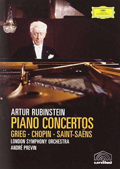 Arthur Rubinstein, Grieg*, Chopin*, Saint-Saëns*, London Symphony Orchestra, André Previn - Piano Concertos - Saint-Saëns, Chopin, Arthur Rubinstein, Grieg, London Symphony Orchestra, André Previn - DVD