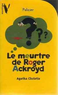 Le meurtre de Roger Ackroyd - Agatha Christie -  Vertige - Livre