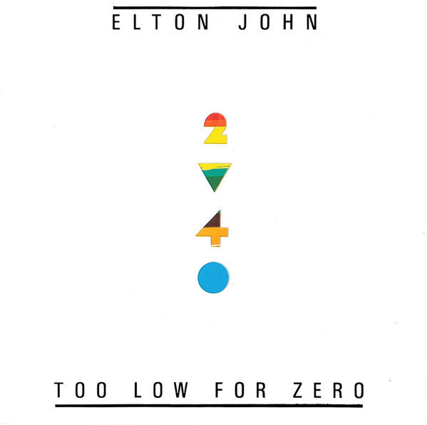 Elton John - Too Low For Zero - Elton John - CD