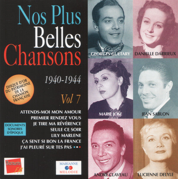 Collectif - Nos Plus Belles Chansons ? 1940-1944 ? Vol. 7 - Collectif - CD