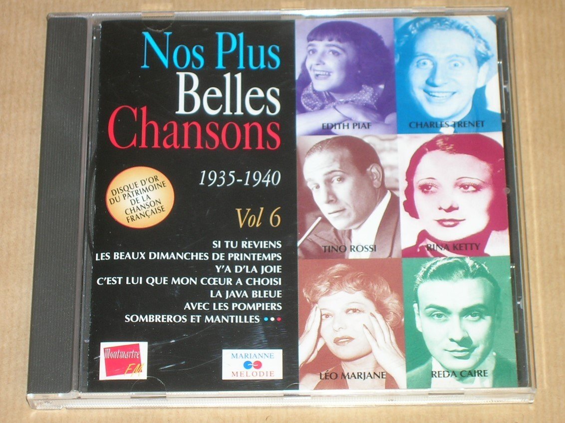NOS PLUS BELLES CHANSONS Vol 6 1935-1940 -  - CD