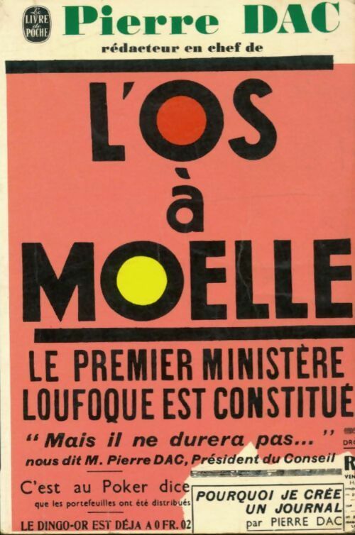 Livrenpoche : L'Os à Moëlle - Pierre Dac - Livre