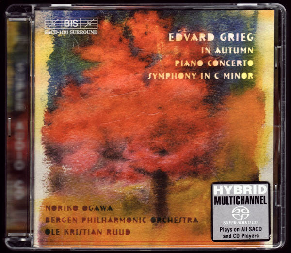 Edvard Grieg / Noriko Ogawa, Bergen Philharmonic Orchestra*, Ole Kristian Ruud - In Autumn; Piano Concerto; Symphony In C Minor - Edvard Grieg, Noriko Ogawa, Bergen Philharmonic Orchestra, Ole Kristian Ruud - CD