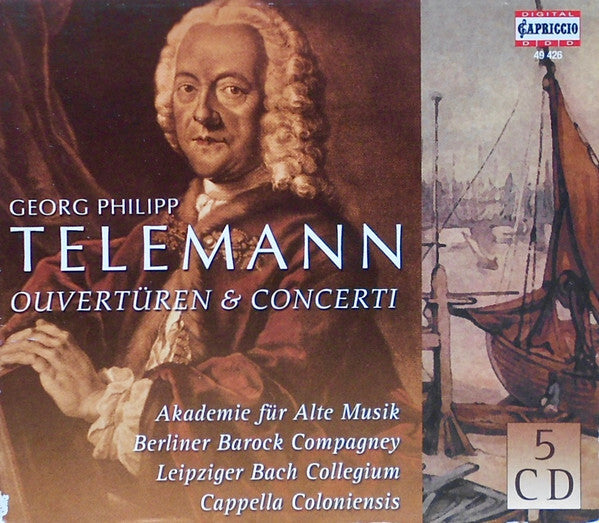 Georg Philipp Telemann, Akademie Für Alte Musik*, Berliner Barock Compagney*, Leipziger Bach Collegium*, Cappella Coloniensis - Ouvertüren & Concerti - Georg Philipp Telemann, Cappella Coloniensis, Akademie Für Alte Musik, Berliner Barock Compagney, Leipziger Bach Collegium - CD