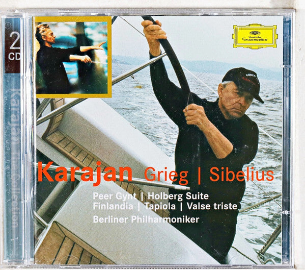 Karajan*, Grieg*, Sibelius*, Berliner Philharmoniker - Peer Gynt I Holberg Suite I Finlandia I Tapiola I Valse Triste - GRIEG, Sibelius, Berliner Philharmoniker, Karajan - CD
