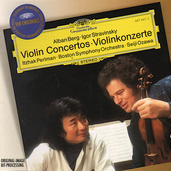 Alban Berg · Igor Stravinsky - Itzhak Perlman · Boston Symphony Orchestra · Seiji Ozawa - Violin Concertos - Alban Berg · Igor Stravinsky - CD