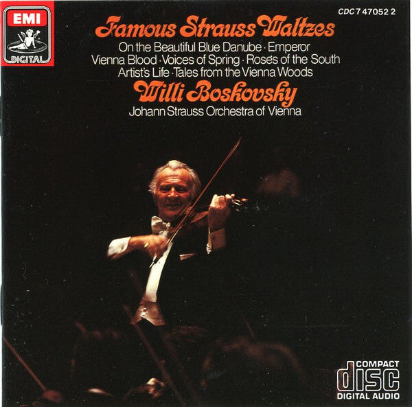 Johann Strauss II* : Willi Boskovsky : Johann Strauss Orchestra Of Vienna* - Famous Strauss Waltzes - Johann Strauss II : Willi Boskovsky : Johann Strauss Orchestra Of Vienna - CD