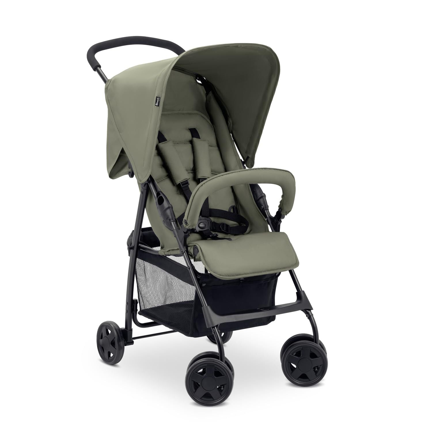 Hauck Poussette Compacte Citadine Sport - Ultra légère seulement 5,9 kg, pliable et inclinable, jusqu'à 15 kg, capote pare - Soleil, grand panier 3 kg, olive -  - Divers