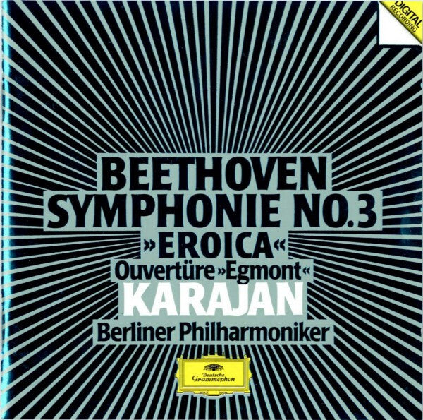 Beethoven* - Karajan* - Berliner Philharmoniker - Symphonie No. 3 »Eroica« ? Ouvertüre »Egmont« - Beethoven - CD