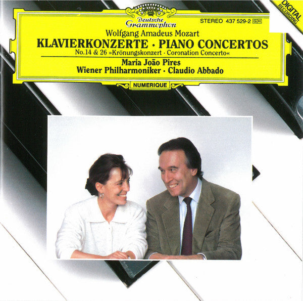 Wolfgang Amadeus Mozart, Maria João Pires, Wiener Philharmoniker, Claudio Abbado - Klavierkonzerte = Piano Concertos No. 14 & 26 »Krönungskonzert = Coronation Concerto« - Wolfgang Amadeus Mozart, Wiener Philharmoniker, Claudio Abbado, Maria Joao Pires - CD