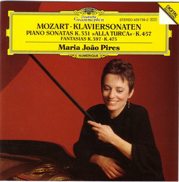 Mozart*, Maria João Pires - Klaviersonaten = Piano Sonatas K. 331 »Alla Turca« · K. 457; Fantasias K. 397 · K. 475 - Mozart, Maria Joao Pires - CD