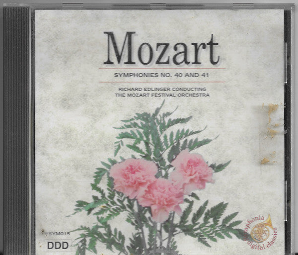Mozart* - Richard Edlinger Conducting The Mozart Festival Orchestra* - Symphonies No. 40 And 41 - Mozart - CD