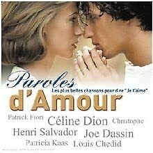 Paroles d'amour - Compilation, Art Mengo - CD