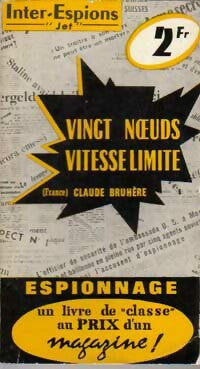 Livrenpoche : Vingt noeuds vitesse limite - Claude Bruhère - Livre