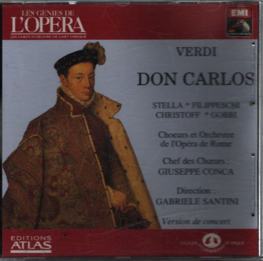 Les génies de l'opéra vol III 10 : Verdi - Don Carlos - Verdi - CD