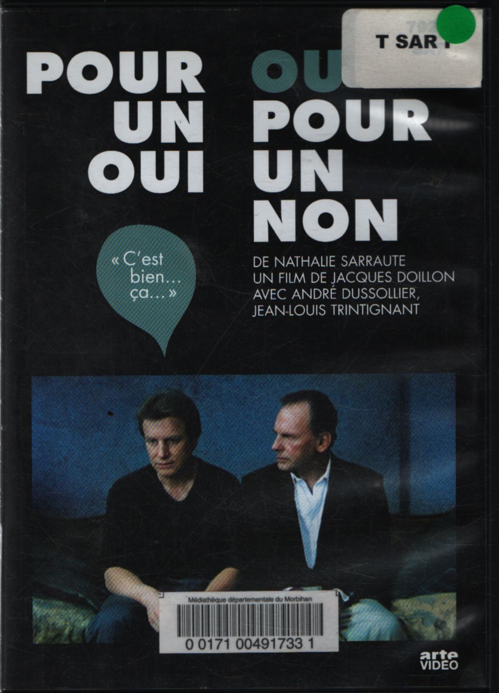 Pour un oui ou pour un non - Nathalie Sarraute - Inconnu - DVD