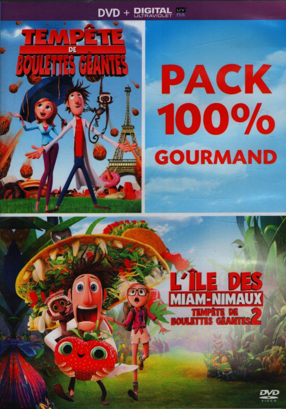 Tempête de boulettes géantes / Tempête de boulettes géantes 2 : L'île des Miam-nimaux - Inconnu - DVD