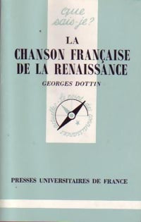 Livrenpoche : La chanson française de la Renaissance - Georges Dottin - Livre