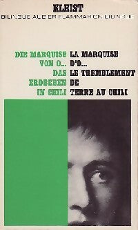 La marquise d'O / Le tremblement de terre au Chili - Heinrich Von Kleist -  Bilingue - Livre