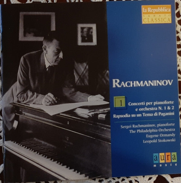 Rachmaninov*, The Philadelphia Orchestra, Eugene Ormandy / Leopold Stokowski - Concerti Per Pianoforte E Orchestra N. 1 & 2 / Rapsodia Su Un Tema Di Paganini - eugène ormandy, The Philadelphia Orchestra, Leopold Stokowski, Rachmaninov - CD