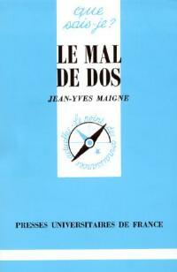 Livrenpoche : Le mal de dos - Jean-Yves Magne - Livre
